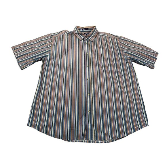 Ivy Crew Other - IVY Crew Classics Men's XL Blue Wrinkle Resistant Striped Button-Down Shirt